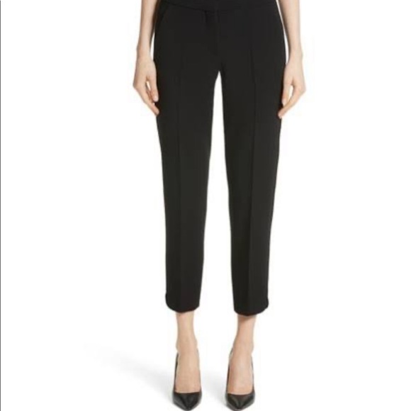 Max Mara Black Cropped Straight Leg Pants - Picture 11 of 11